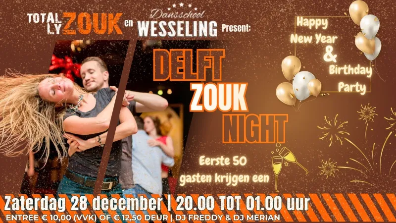 Kom naar de Delft Zouk Night op 28 december